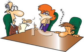 0511-0907-1220-3964_cartoon_of_a_man_sleeping_during_a_business_meeting_clipart_image